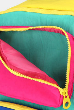 Kawaii Japanese 80s 90s Retro Vintage Contrast Nylon Backpack Bag with Handles