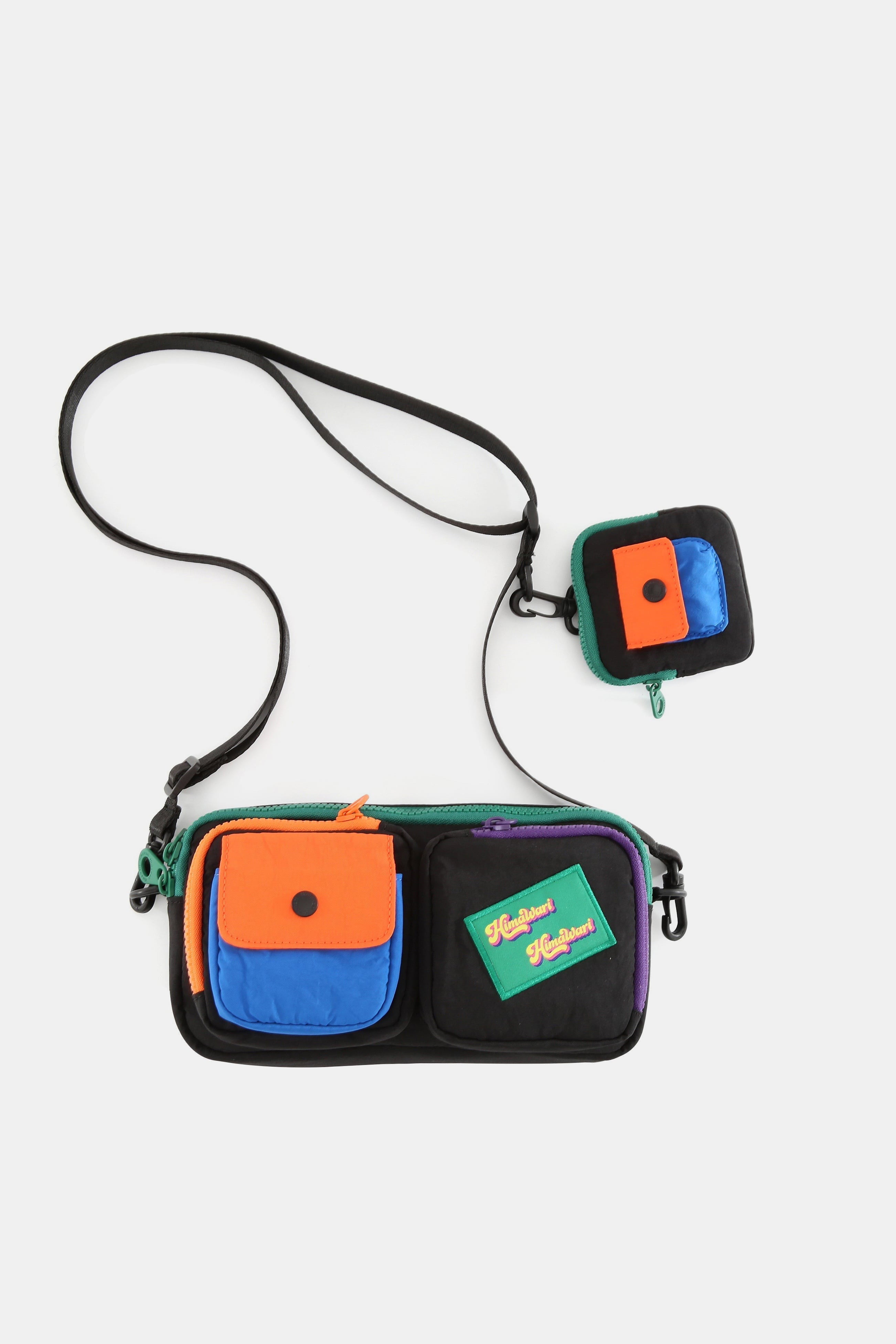 Japanese 90s Retro Vintage Inspired Bag Nylon Crossbody Bag Kawaii With Earpod Airpod Bag