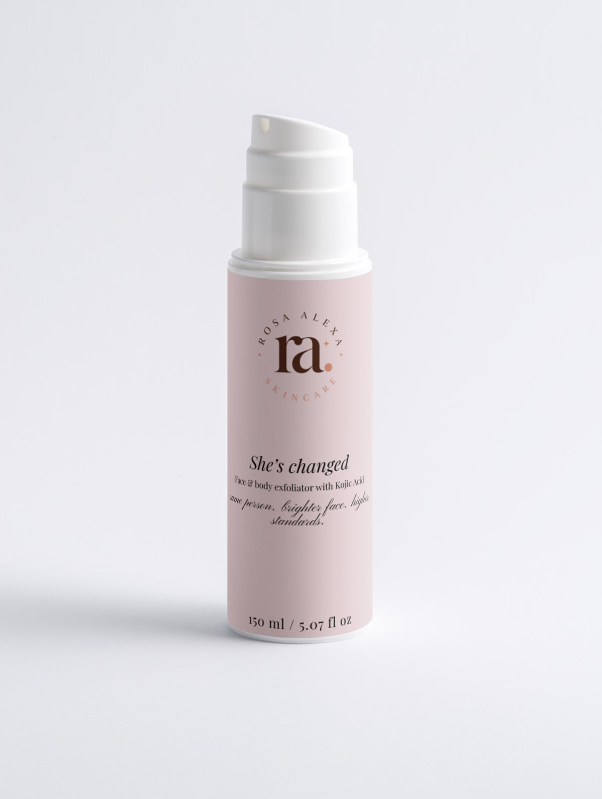 She's Changed face & body exfoliator with Kojic Acid